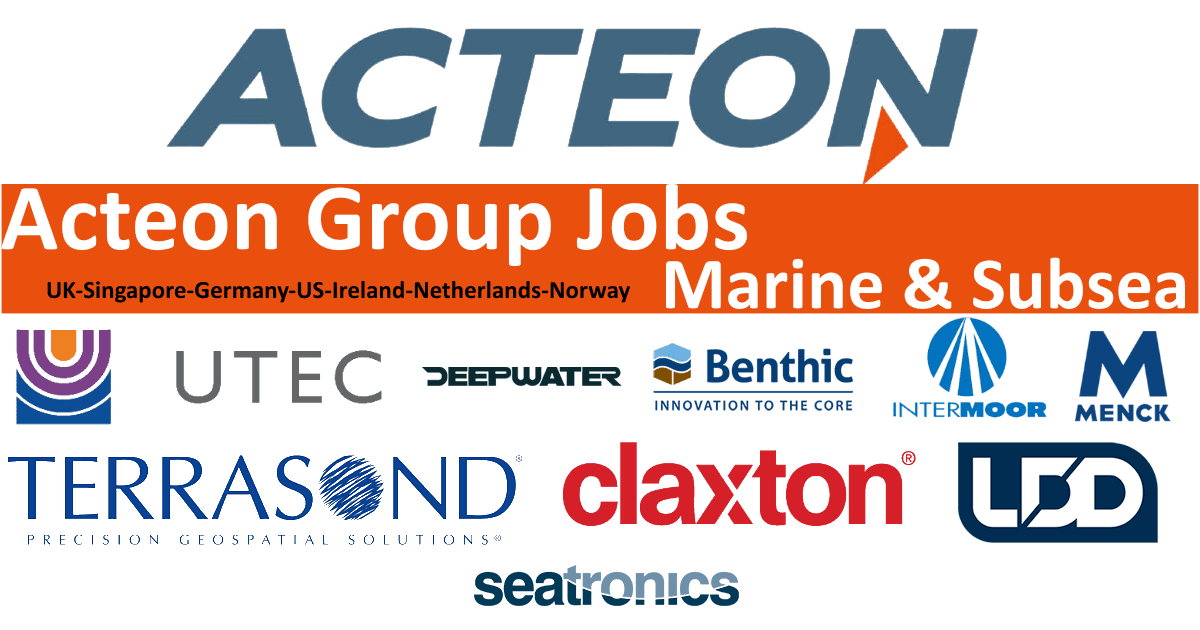 Acteon Group Jobs 2022 Marine & Subsea Solutions Worldwide