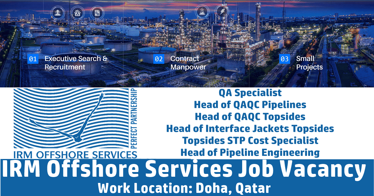 IRM Offshore Services Careers 2022 Qatar Jobs