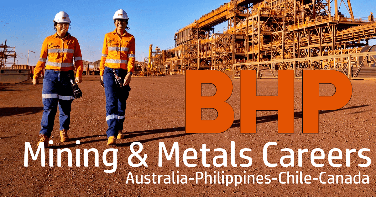 BHP Jobs 2023 Mining & Metals Careers USAAustraliaPhilippines